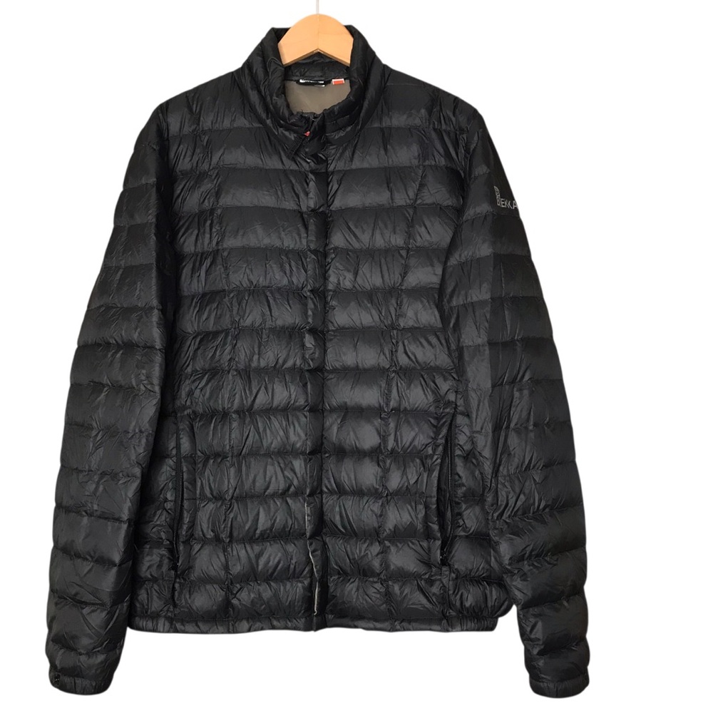 Brekka Black Down Filled Puffer Jacket Coat Lightweight Warm Men's Medium